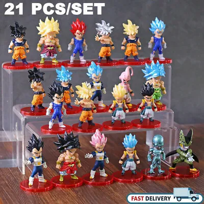 $20.69 • Buy Dragon Ball Z Super Saiyan Son Goku Vegito Gotenks Mini Collection Toys 21 Pcs 