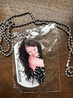 Miley Cyrus 2009 Concert Dog Tag / Necklace Souvenir • $2.18