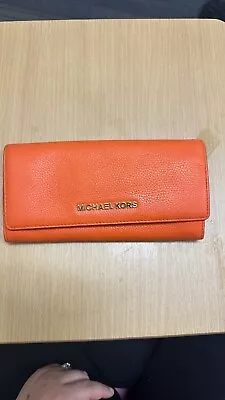 Orange Leather Michael Kors Wallet • $5