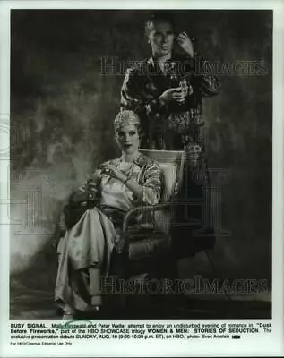 1990 Press Photo Molly Ringwald And Peter Weller Star In  Dusk Before Fireworks  • $19.99