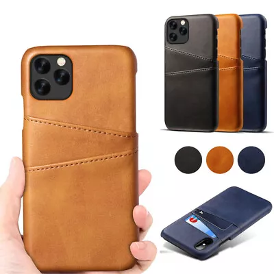 $14.99 • Buy For IPhone 15 Pro 14 13 12 11 Pro Max Leather Wallet Case Card Slot Holder Cover