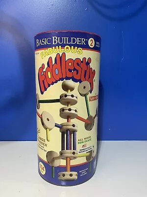 Vintage Fabulous Fiddlestix Classic American Toys All Wood Complete 144 Pieces!! • $45