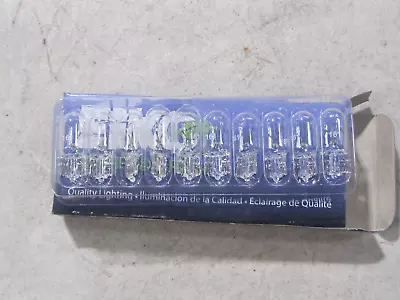 Box Of 10 Eiko 161 Miniature Lamps 14 Volt 0.19 Amps Miniature Wedge Base • $9.75