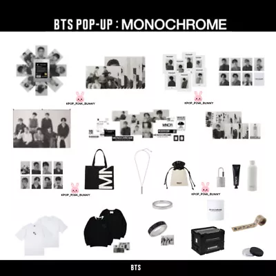 [pre- Order] Bts 2024 Pop Up Monochrome Official Md Photocard T Shirts • $197