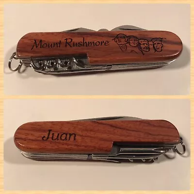 Mount Rushmore Souvenir Engraved “Juan” Utility Multi Purpose Pocket Knife • $12.75