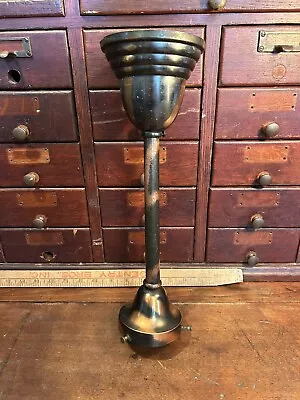 Antique Japanned Copper Flashed Fixture Early Lighting Oc White Faries Era Lamp • $550