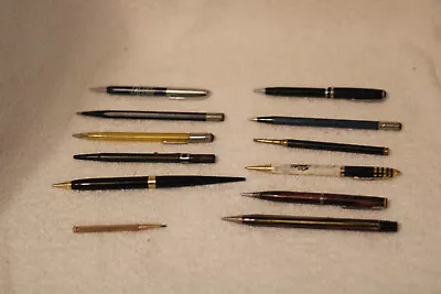 Lot Of 12 Vintage Mechanical Pencils  Branded And Unbranded Lot 3 • $11