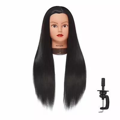 Cosmetology Mannequin Head 100% Human Hair Hairdresser Training Super Long Stand • $26.05