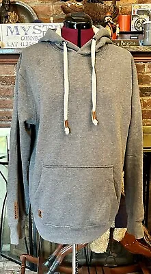 Kangol K961 Men's Fleece Pullover Hoodie Size M Brown Leather Logo Labels • $25