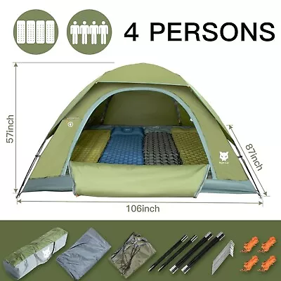 Family Tent 1-4 Men Camping Tent Waterproof Outdoor Hiking Backpacking Tents New • $99.99