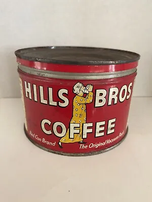 Vintage Hills Bros Coffee Tin Can 1 Lb. Hills Bros Coffee Inc. San Francisco CA • $19.95