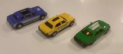 2001 - 2005 Matchbox 3 Car Livery Lot - Limousine & Taxi Cabs MB537 MB577 MB689 • $10.99