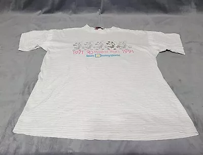 Vintage Mickey Walt Disney World 20 Magical Years 1971-1991 T-Shirt • $34.99