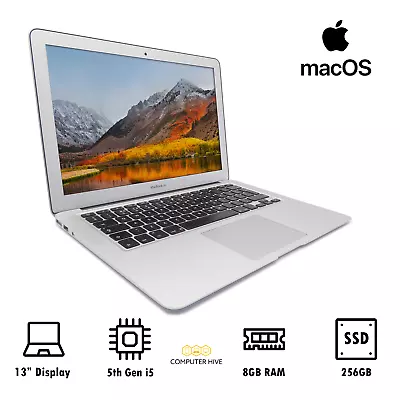 Apple MacBook Air 72 A1466 13  2017 Intel Core I5-5350U 1.80GHz 8GB 256GB SSD • £159.99