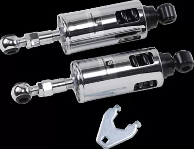 Progressive Chrome 422 Series Heavy Duty Shocks 89-99 Harley Softail FLSTN FLSTF • $499.95