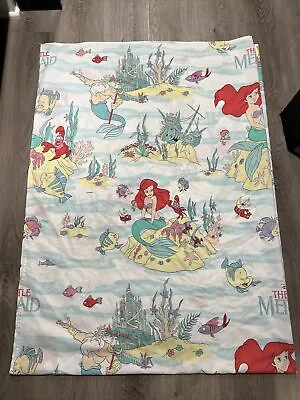 Vintage Disney’s The Little Mermaid 66x92 Flat Bed Sheet • $49