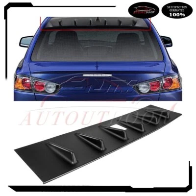 $37.92 • Buy For 08-15 Lancer EVO X 10 Matt Black Non SSS Vortex Generator Shark Fin Spoiler