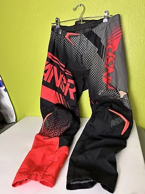 Answer 2017 Sycron Motocross Pants MX Red Black Ansr Size 36 • $19.24