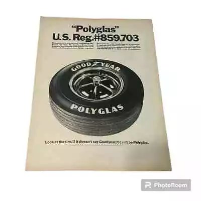 1969 Goodyear Polyglas Tires Original Vintage Print Ad • $16.84