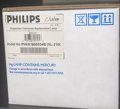 Philips Lamp/Bulb/Housing For Sony XL2100 XL-2100 XL-2100U XL2100U A-1606-034-B • $70