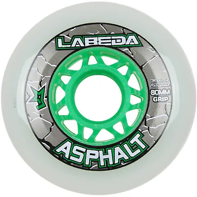 Labeda Asphalt Outdoor Inline Roller Hockey Wheels 80mm White 83A Outdoor Single • $7.99