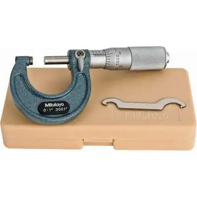 Mitutoyo 0 To 1  Range 0.0001  Graduation Mechanical Outside Micrometer Fri... • $114.75