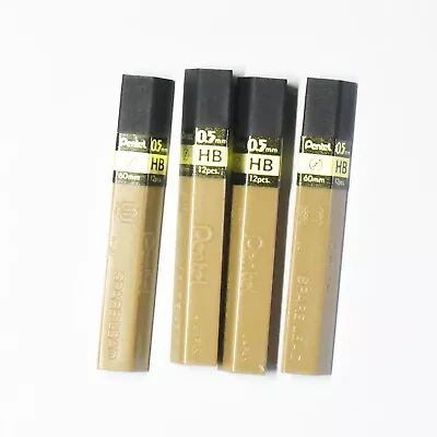 Pentel HB 0.5mm Mechanical Pencil Ultra Fine Lead 60mm 4 Packs Of 12 Leads Each • $12.99
