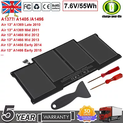 New Battery For MacBook Air 13  13 Inch Mid 2011 2012 2013 Early 2014 2015 A1466 • £26.99