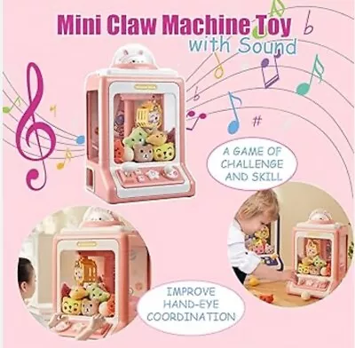 Mini Claw Machine For Kids Electronic Dispenser Arcade Game Toys Toddler Vending • $31.99