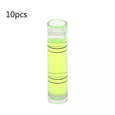 10 Pieces Cylindrical Plastic Bubble Spirit Level Vials For Levelling Camera • £3.29