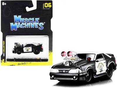 1/64 Muscle Machines 1993 Ford Mustang SVT Cobra CHP Black White 15543 BW • $6.25