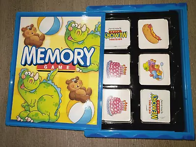 MEMORY GAME In Plastic Case BOYS GIRLS ANIMALS AGES 3 UP Nice @@ • $3.16