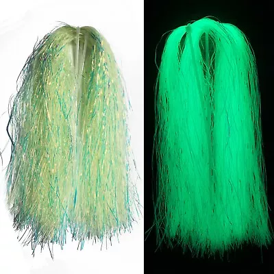 4 Packs 0.7mm Luminous Shimmer Flashabou Tinsel Pike Bass Fly Tying Materials • $9.29