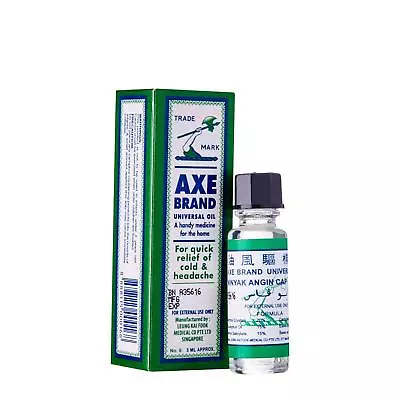 Axe Brand Medicated Oil 5ml Universal Cold Headache Muscular Pain Releif More • £4.99