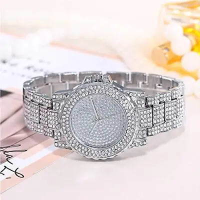 ManChDa Women Watch Ladies Iced Out Watch Stainless Steel Bling Fashion Watches  • £13.76