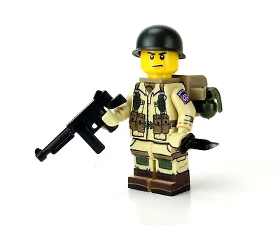 Army WW2 82Nd Airborne Paratrooper Minifig Made W/ Real LEGO® Minfigure • $34.18