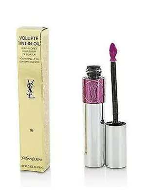 YSL Yves Saint Laurent 6ml Volupte Tint-In-Oil Lip Colour 19 Pink Me Now RRp £28 • £10.50