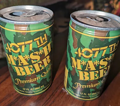 Vintage Set Of Two 4077th MASH BEER Cans EMPTY • $8