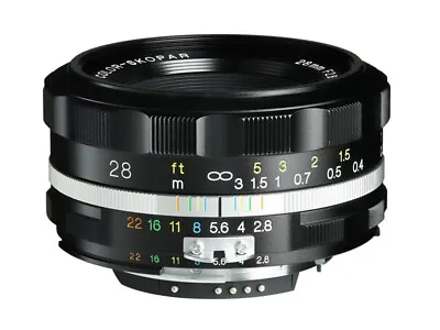 VOIGTLANDER COLOR-SKOPAR 28mm F2.8 SL IIS For Nikon F / Black Or Silver • $428.99