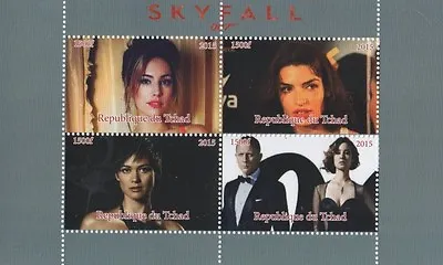 James Bond 007 Daniel Craig Skyfall 2015 Mnh Stamp Sheetlet • £0.99