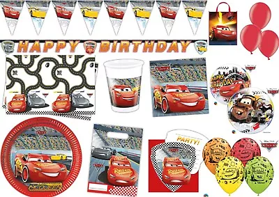 Cars Movie Party Decorations Tableware Supplies Happy Birthday Banner Balloons • £2.99