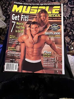 1998 April  MUSCLE MEDIA Body Building Fitness Magazine FVF 7.0 Denver Broncos • $15.99