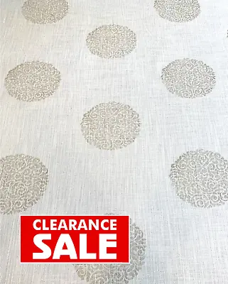 Laura Ashley Westwick Soft Truffle Curtain Fabric SOLD PER METRE 😀  • £19.99