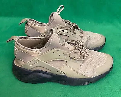 Nike Air Huarache Run Ultra Khaki Black 819685-201 Men's Shoes Size 9 • $65.55