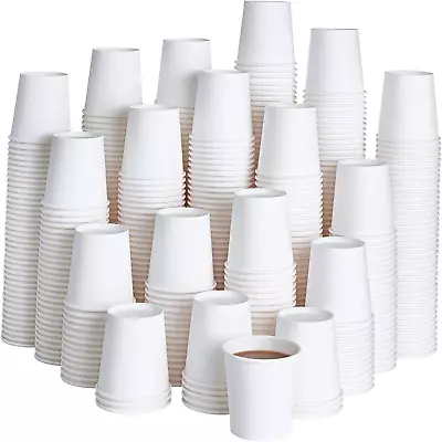 LITOPAK 500 Pack 4 Oz Paper Cups Disposable Coffee Cups White Espresso Cups... • $111.39