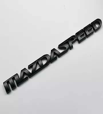 1 - NEW 3D MAZDASPEED BLACK Badge Emblem Miata Mazda 2 3 5 6 RX7 RX8 MAZDA MATTE • $10.99