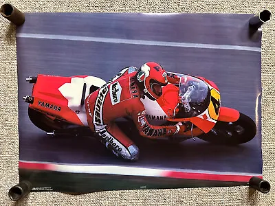 Vintage 1984 Yamaha Marlboro Road Racing Motorcycle Poster 20 X28  NOS RARE • $35