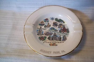 *** Vintage Hershey Park Pa Porcelain Ashtray • $3.99