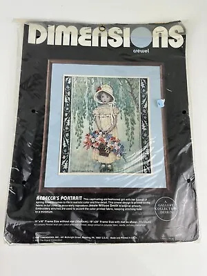 Vintage Demensions Rebeccas Portrait Crewel Kit Jessie Willcox Smith 14x16 • $10.99