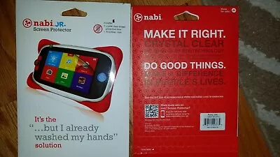 Nabi - Screen Protectors For Nabi Jr. By Fuhu - 2 Protectors & Microfiber Cloth • $6.85